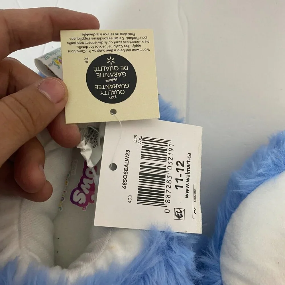 Squishmallows FuzzAMallows Collection Kids Plush Slippers Size 11–12
